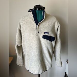 Patagonia Synchilla Snap-T Fleece Pullover size Medium Cream